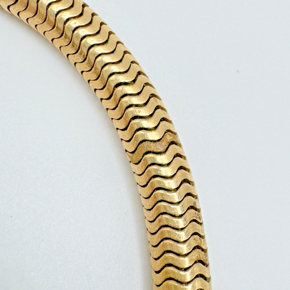 VTG Kreisler Snake Chain Choker Necklace Heavy High Quality Chunky 15.5" READ - Picture 5 of 9